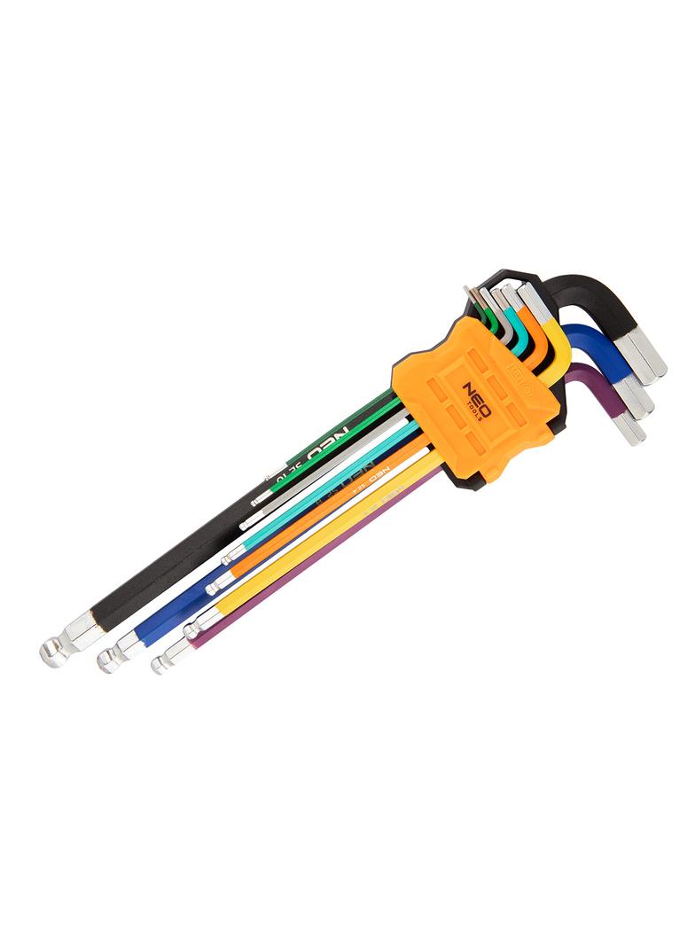 Klucze sześciokątne 1.5-10 mm, zestaw 9 szt.