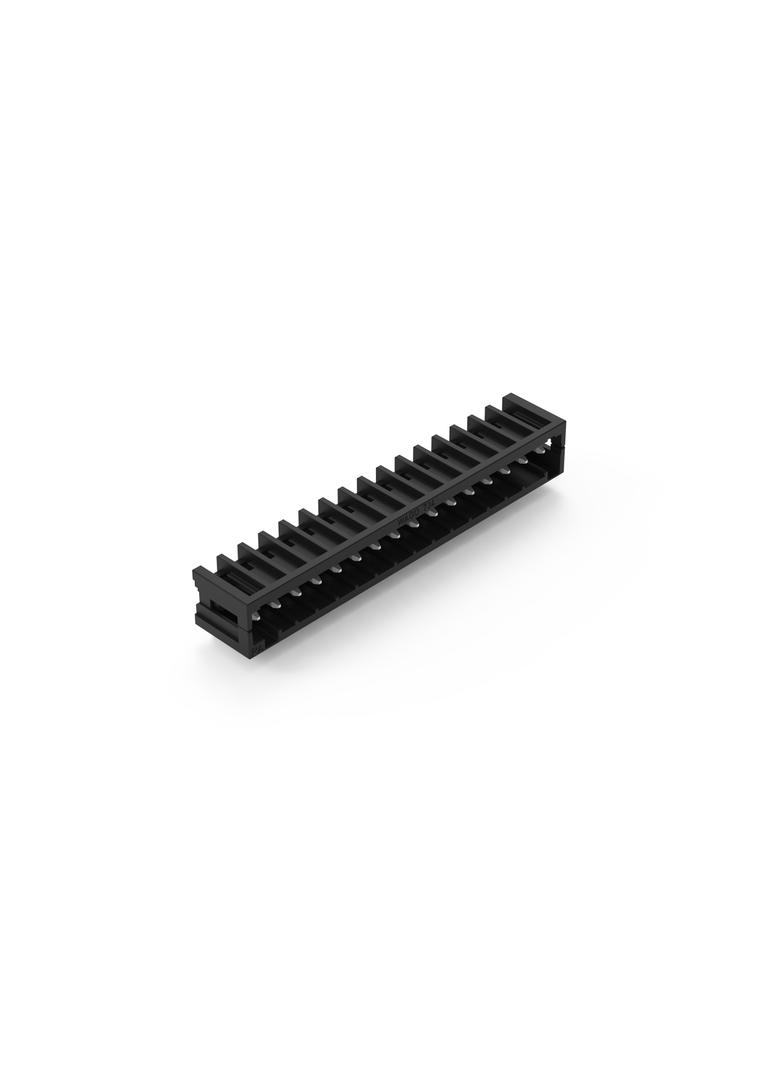 Wtyk THR Pin lutowniczy 1,0x1,0mm konstrukcja kątowa czarny /50szt./ 734-176/105-604 WAGO