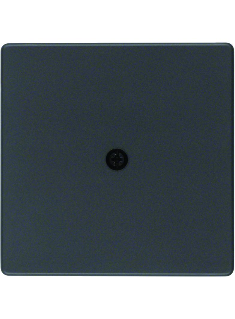 BERKER Q.x Płytka czołowa do przyłącza kablowego antracyt aksamit lakierowana 10196086 HAGER