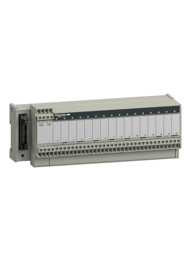 Modicon ABE7 podbaza do elektromechanicznych przekaźników 16 kanałów przekaźnik 10mm ABE7R16S210 SCH