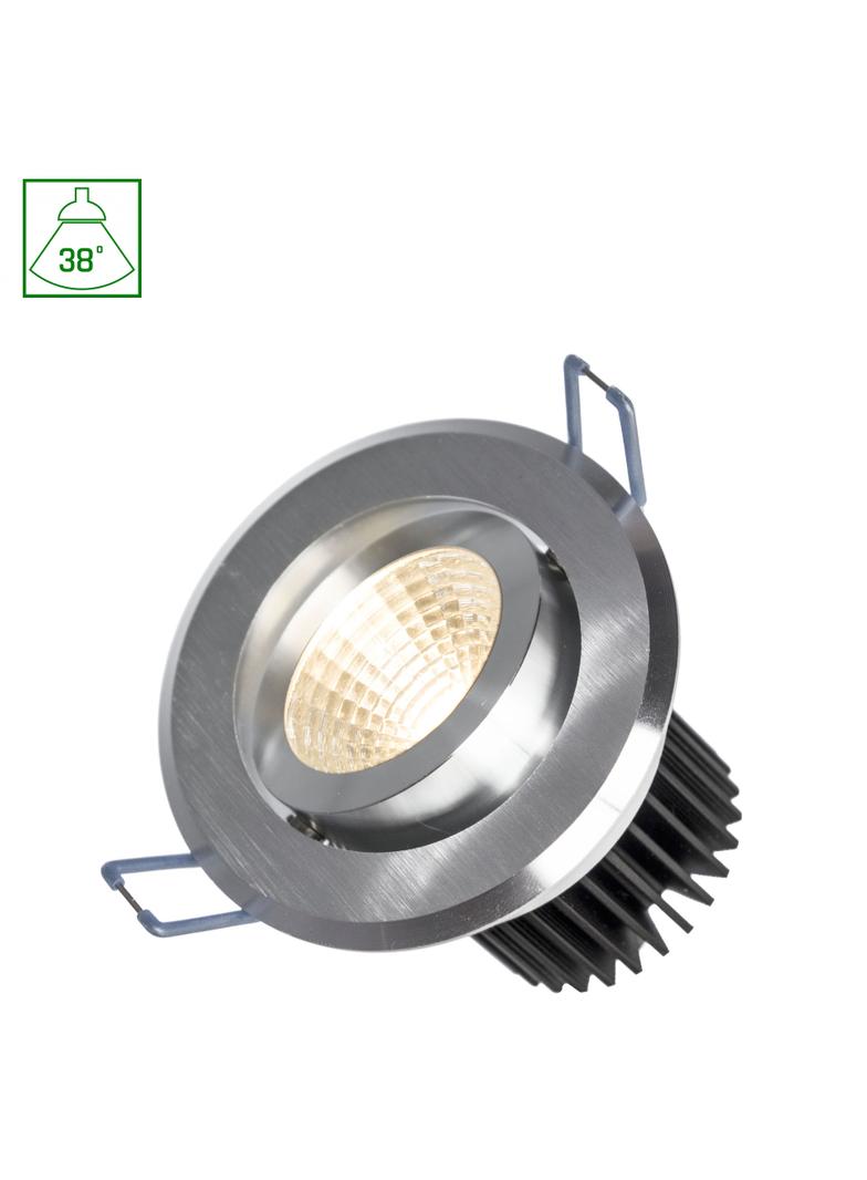 FIALE II 6W COB 38st 230V NW OCZKO LED pierścień szczotkowane aluminium