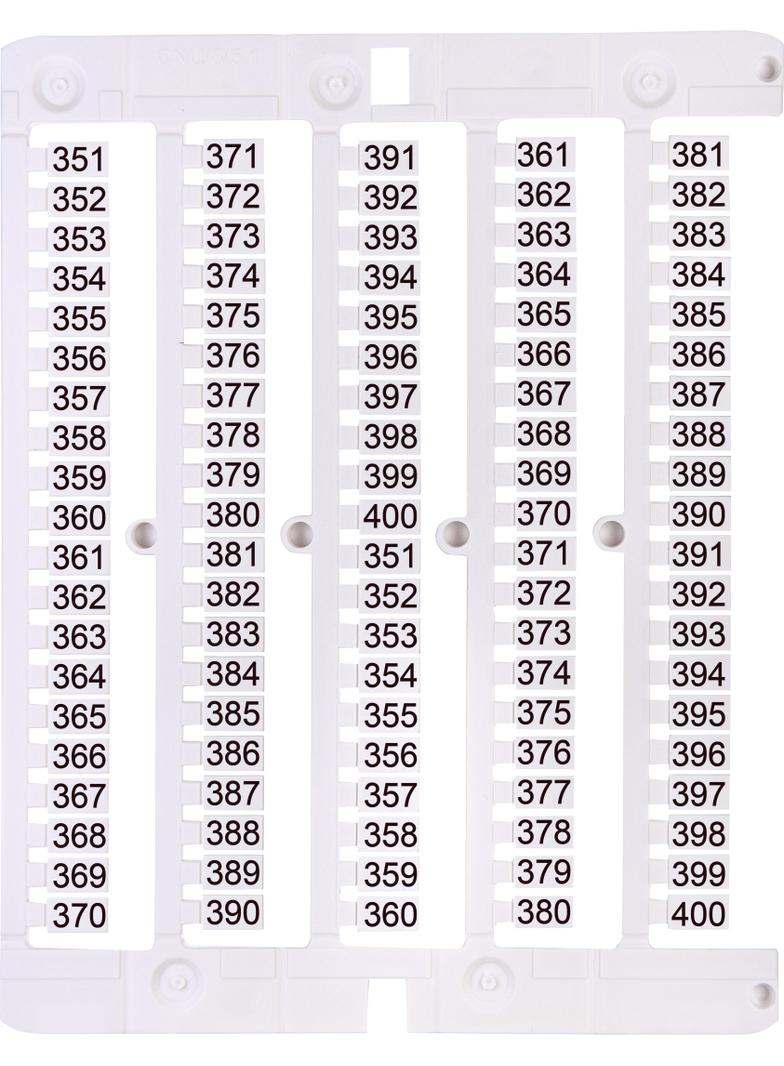 Oznacznik 351 do 400 (100 szt.) ES-NU0851351 003903084 ETI