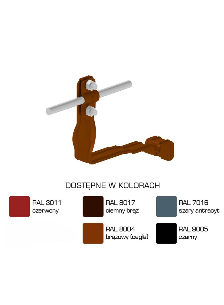 AN-29H/LA/-N Uchwyt dach.prof.skr.Z-śr. WZÓR 31 H=10cm /LA/