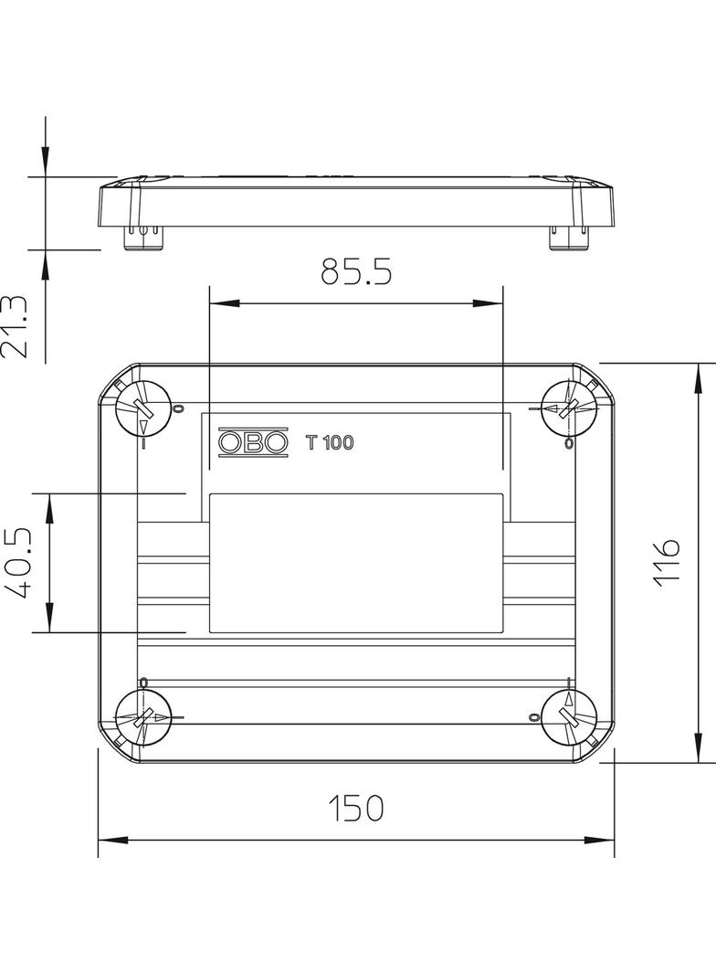 T 100 D MSD2A, Pokrywa  T100 D MSD2A