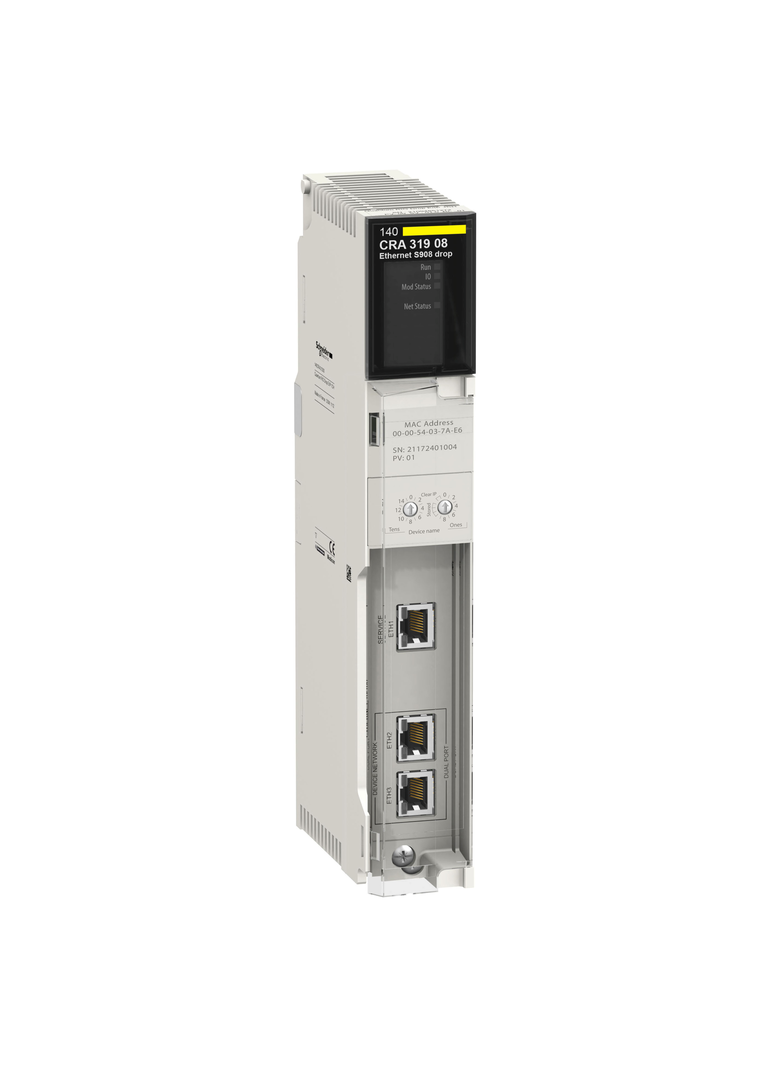 Modicon Quantum, adapter S908 RIO Drop, 3 porty 140CRA31908 Schneider