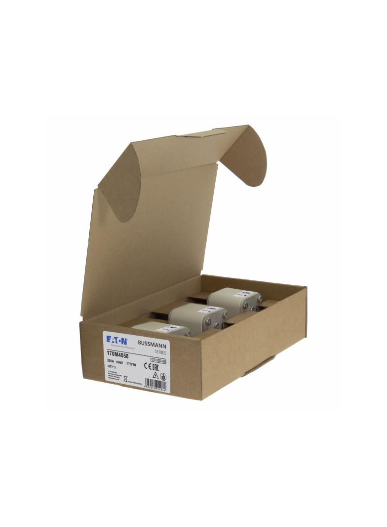 200A 690V 1TN/80 aR INDICATOR FUSE Wkładka szybka 200A AC 690V DIN 1 53x66x108 mm aR DIN 170M4058 EA
