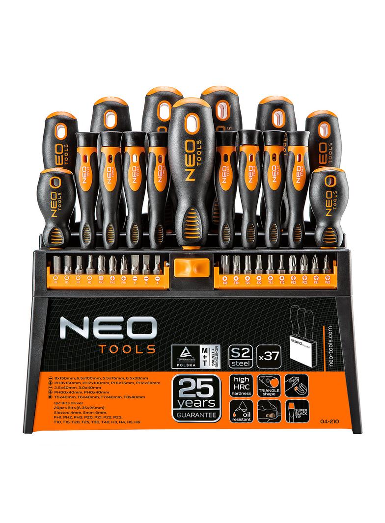 Zestaw wkrętaków i końcówek wkrętakowych, 37 szt.