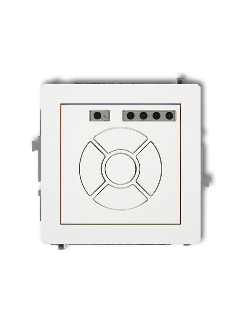 DECO Mechanizm elektronicznego sterownika roletowego (sterowanie lokalne) biały mat