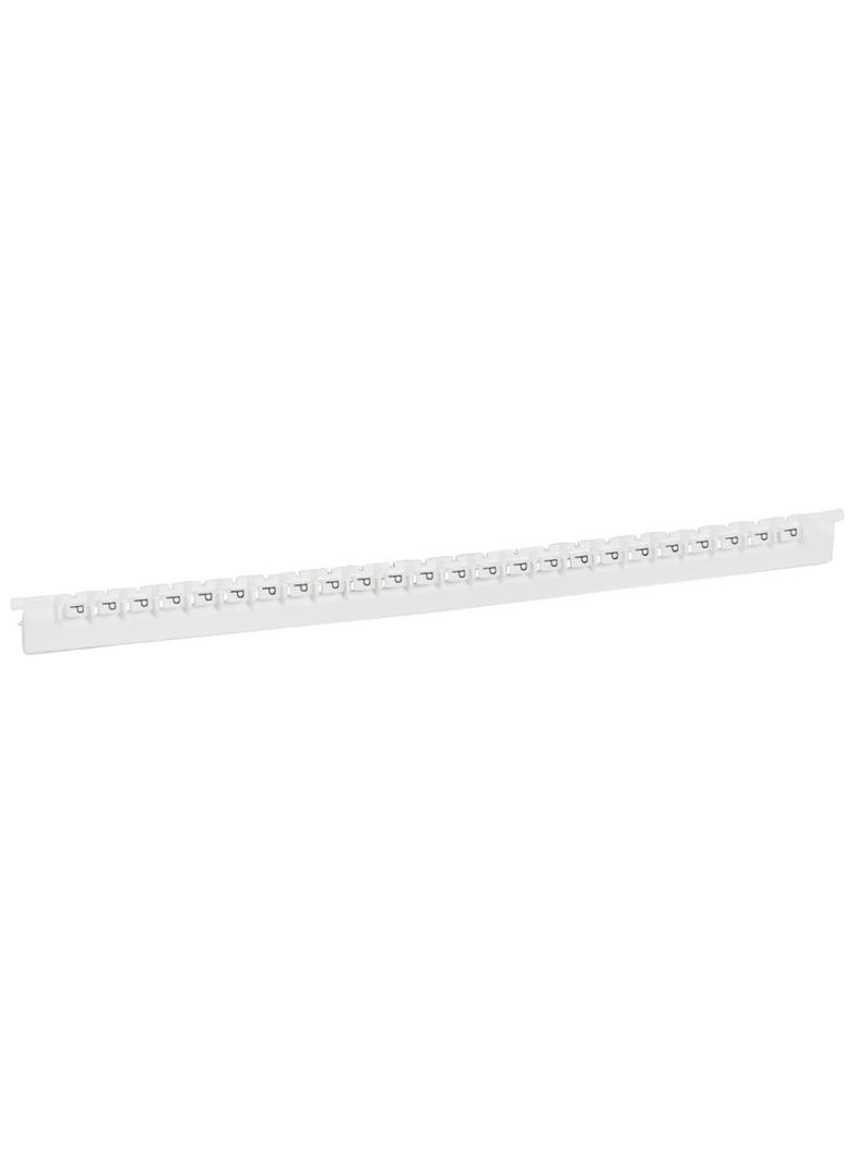 Oznacznik Przewodów Memocab Biały Litera /P/ /240Szt./ 037841 LEGRAND
