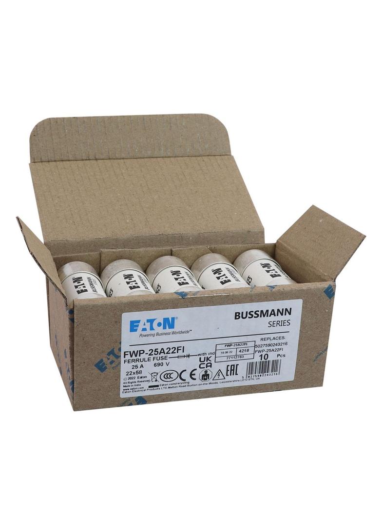 25A 690V 22X58 INDICATED 14 X 58MM 25A 700V 22X58 cylindryczna do półprzewodników wybijak 14 X 58MM