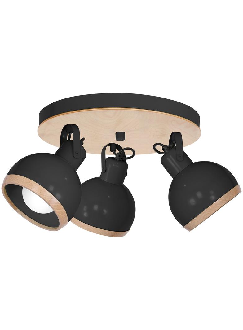 plafon (reflektorki) Oval Black 3xE27 MLP8659 Milagro
