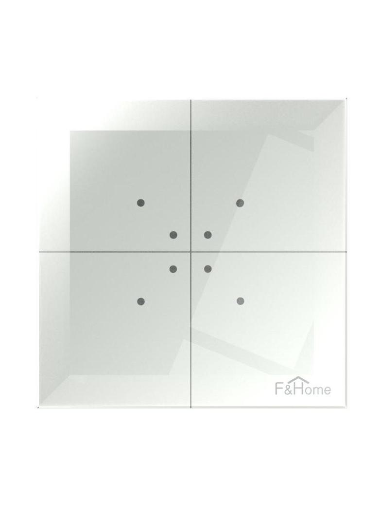 Dotykowy szklany nadajnik (przycisk) zdalnego sterowania zbliżeniowy biały 230V FW-GS2-230-W F&F