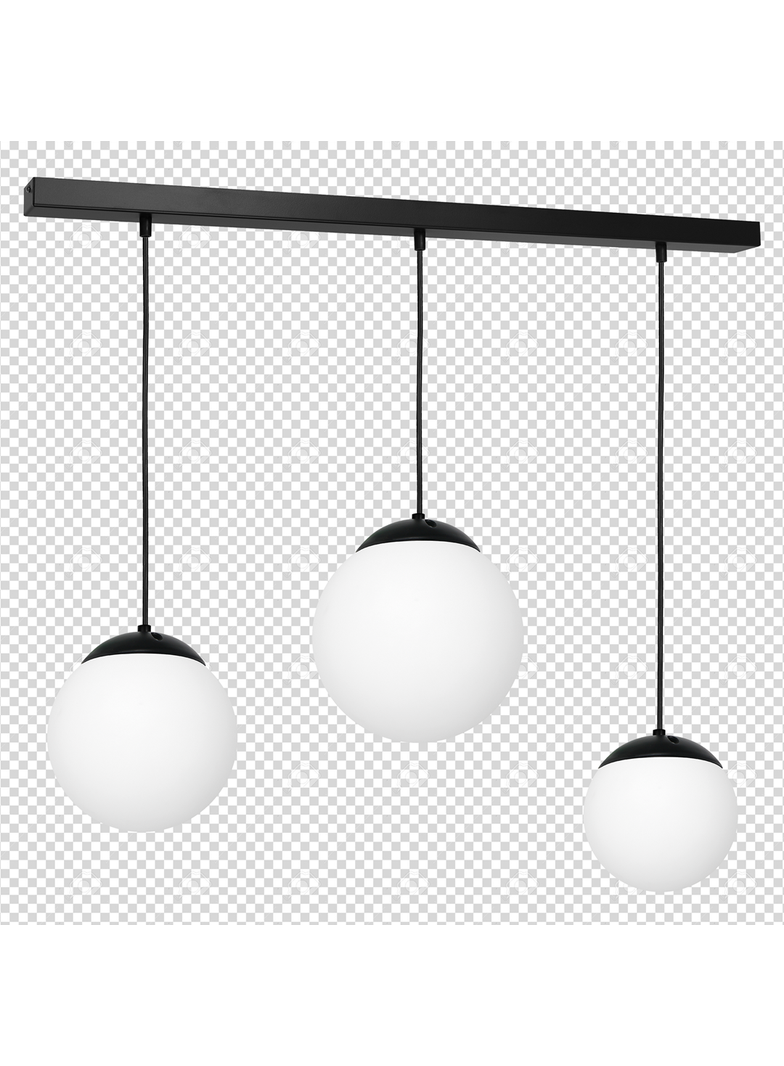 Milagro lampa wisząca Lima 3xE14 czarno/biała MLP6524