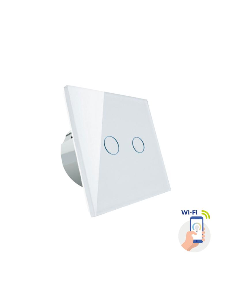 Włącznik światła dwustrefowy biały Spectrum SMART