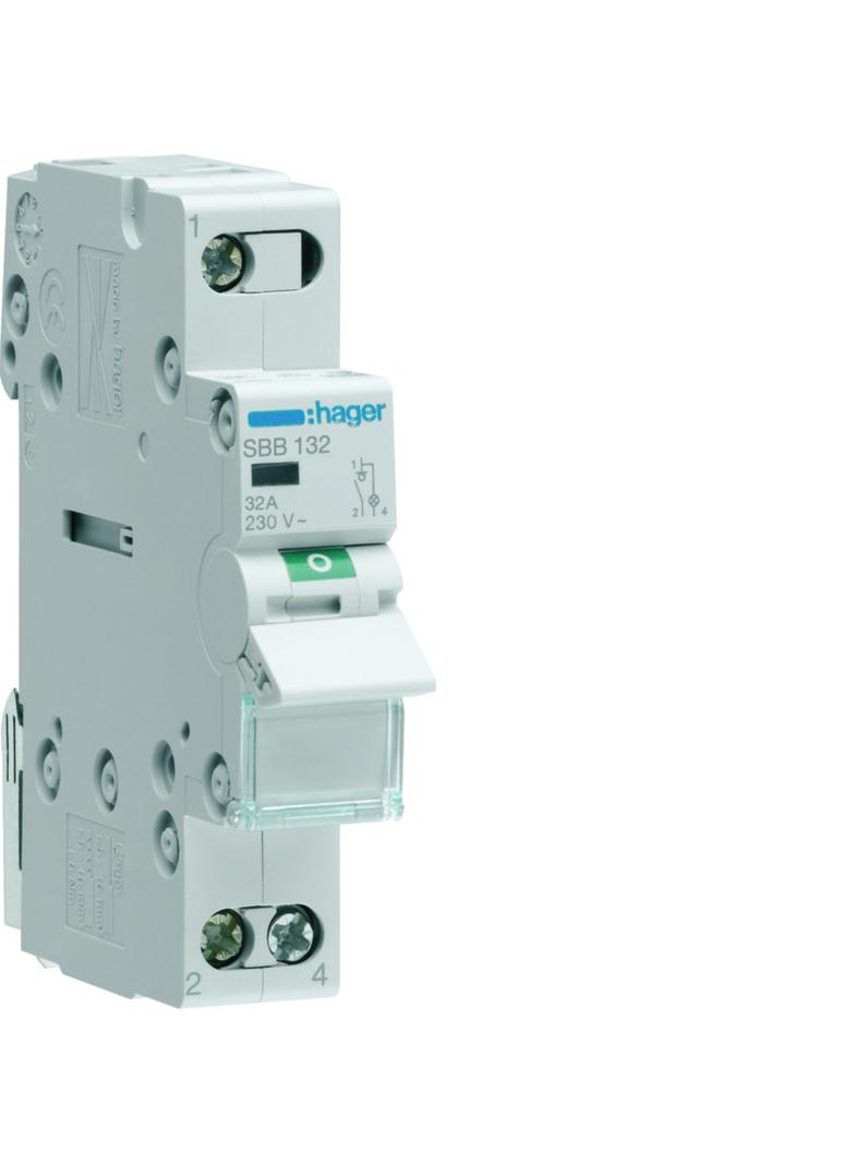 Modułowy rozłącznik izolacyjny z lampką sygnalizacyjną 1P 32A 230VAC SBB132 HAGER