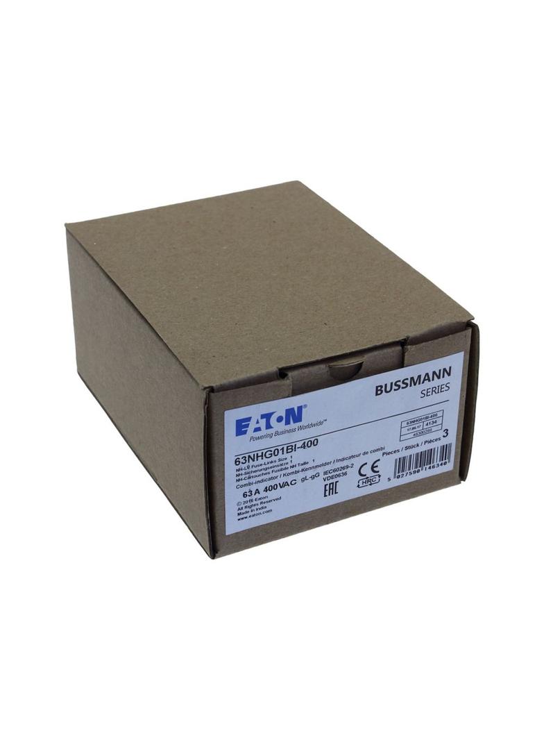 63NHG01BI-400 Wkładka NH 63A 400V GG/GL Rozmiar 01