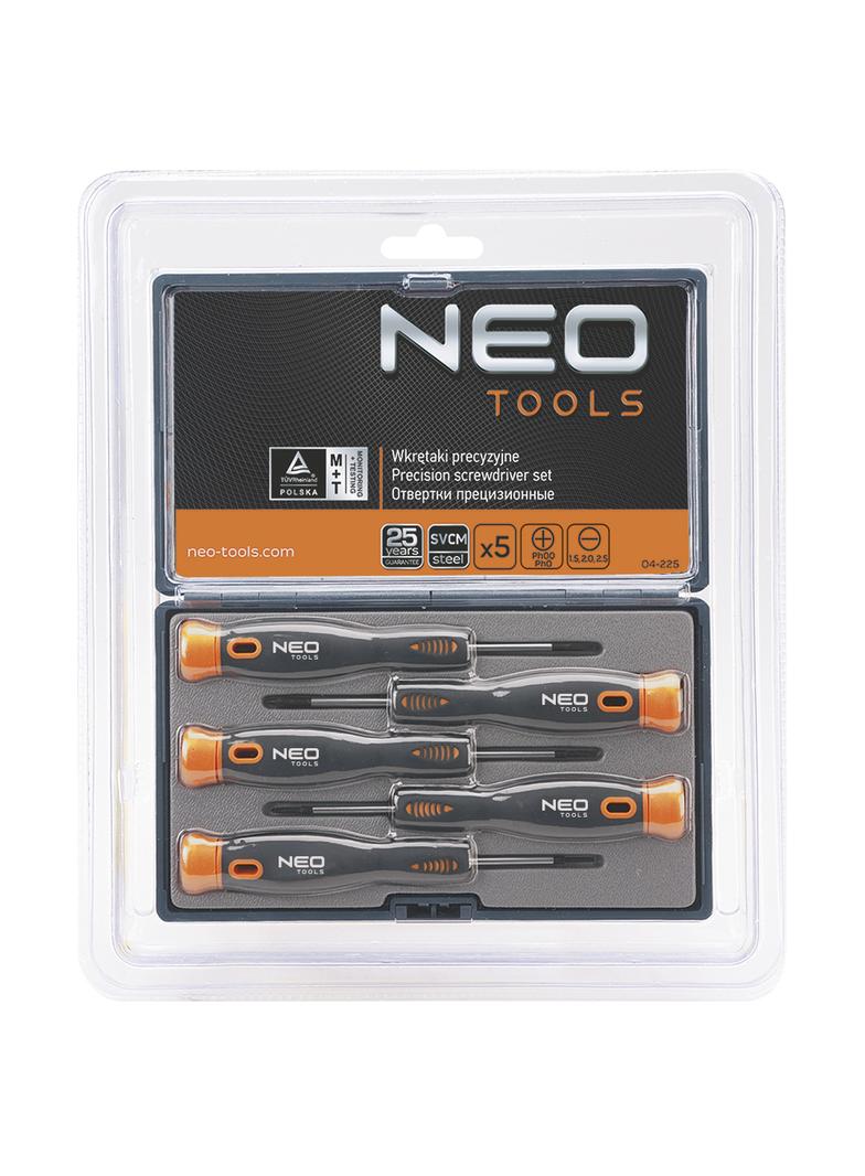 Wkrętaki precyzyjne, zestaw 5 szt., SvCm