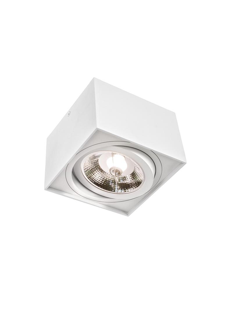 CHLOE AR111 GU10 IP20 kwadratowa biała ruchoma