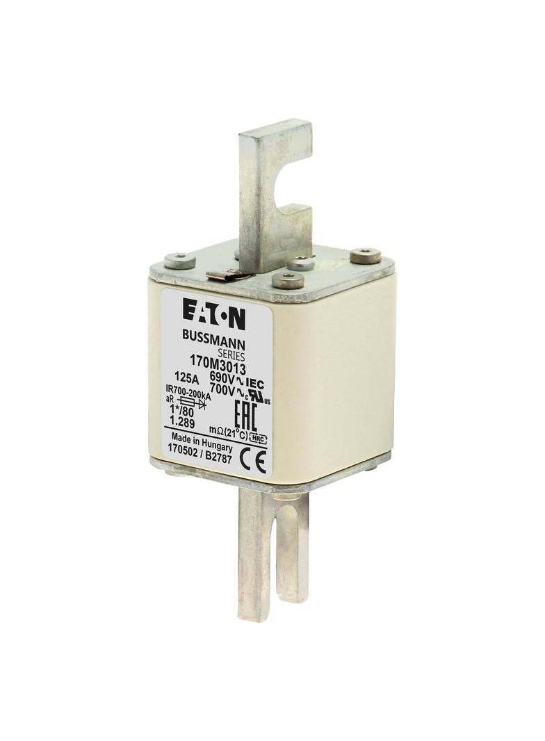 125A 690V 1*/80 aR INDICATOR FUSE Wkładka szybka 125A AC 690V compact DIN 1 45x45x104 mm, 170M3013 E