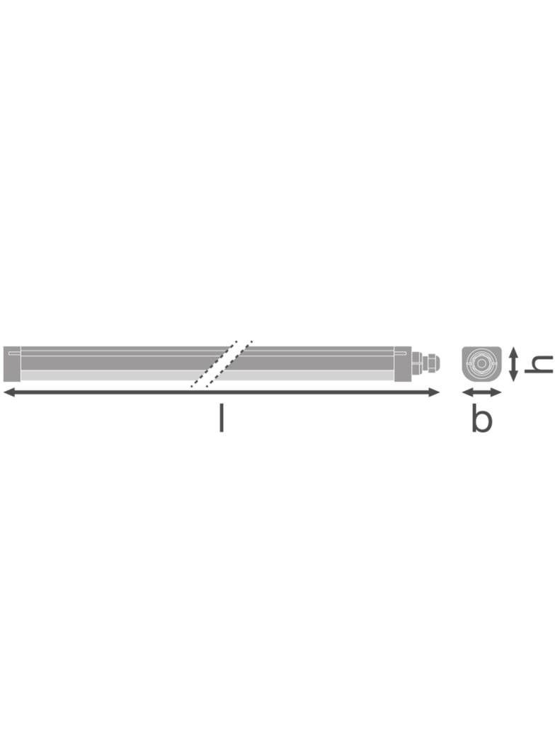 Oprawa hermetyczna DAMP PROOF COMP 1500 V 50W 840 IP66 PS LEDVANCE