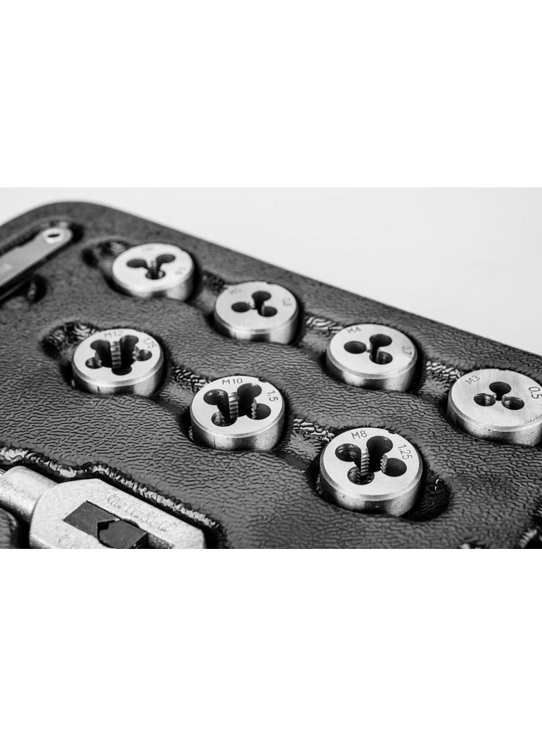 Narzynki i gwintowniki, zestaw 31 szt., wkładka