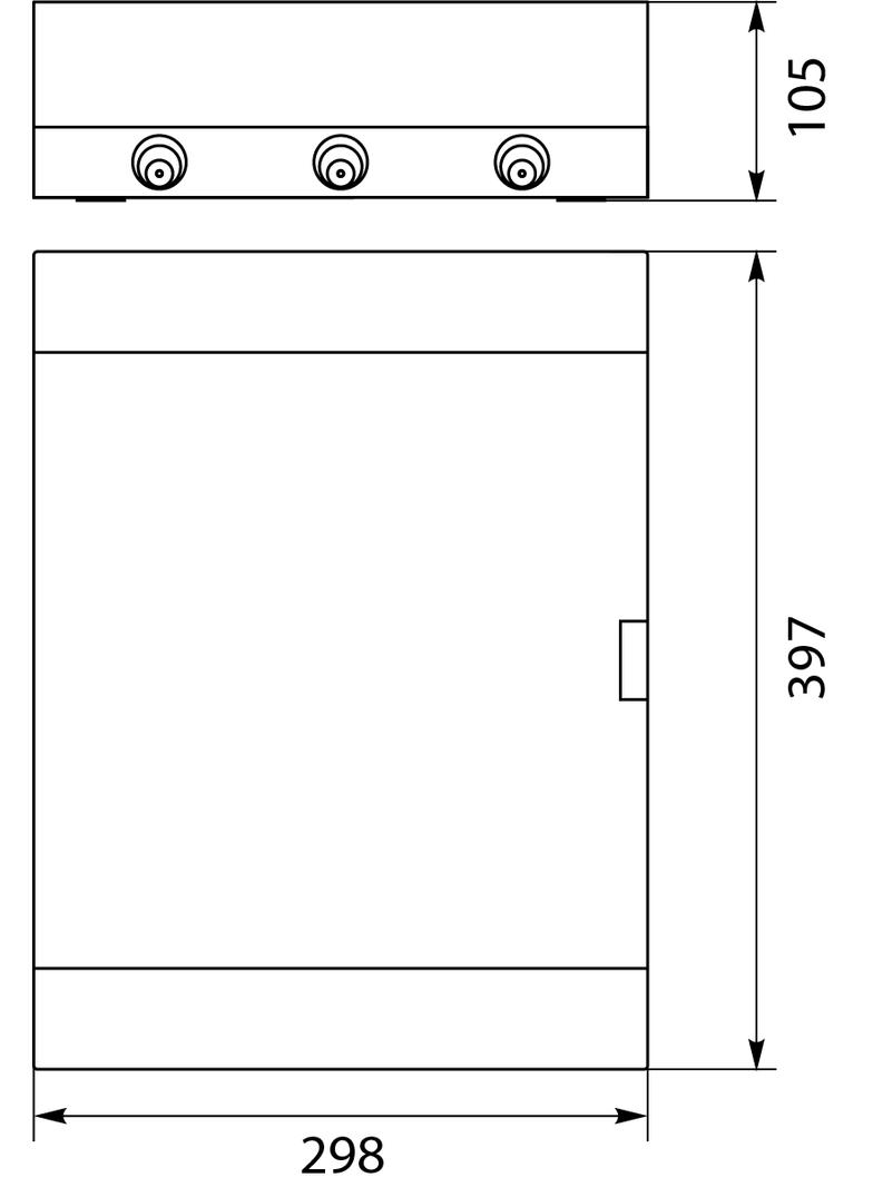 Rozdzielnica natynkowa 2x12 IP40 SRn-24 1.6 46174 OPATÓWEK