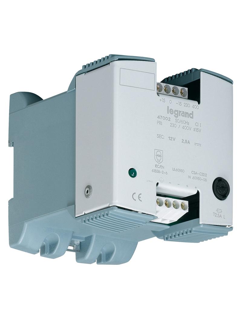 ZASILACZ JEDNOFAZOWY Z FILTREM 230-400 V/12 V 2,5 A, Legrand