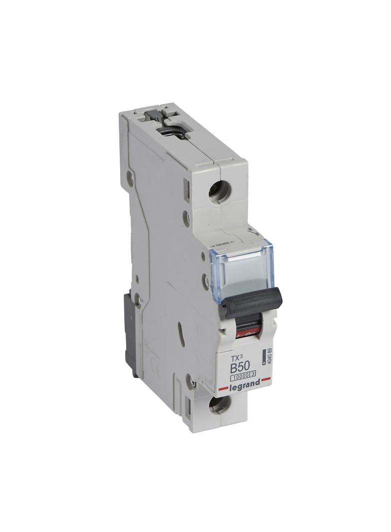 Wyłącznik Nadprądowy S 311 1P B50A 10000A TX3 404089 LEGRAND