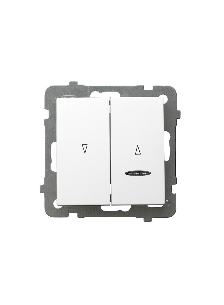 AS ANTYBAKTERYJNY Łącznik żaluzjowy z podświetleniem niebieskim z blokadą mechaniczną, produkt zawie