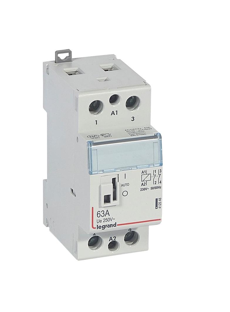 STYCZNIK MODUŁOWY SM 363 63A 230V 2NC Z MANIPULATOREM, Legrand