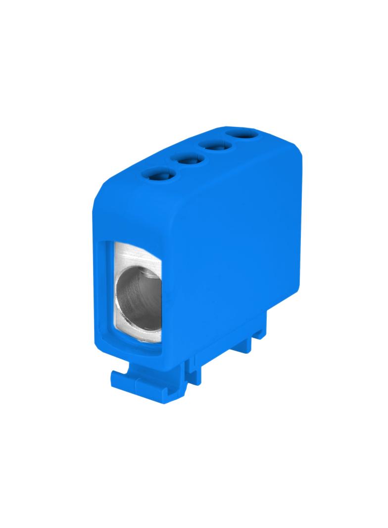 ZGG1x95/2x35n ,  Złączka sz. gwint. AL/CU, 1 x 95 mm2 / 2 x35 mm2, TS 35/ 1 tor, niebieski