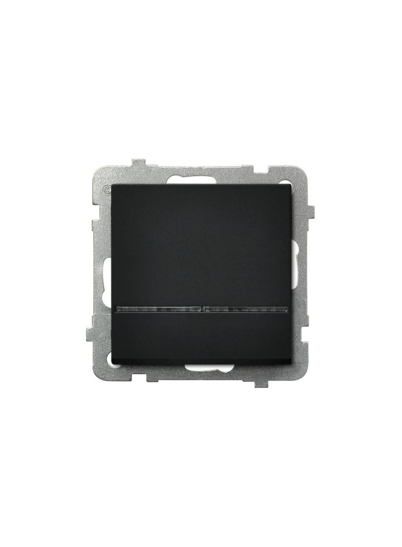 SONATA Łącznik hotelowy z podświetleniem pomarańczowym - kolor czarny metalik