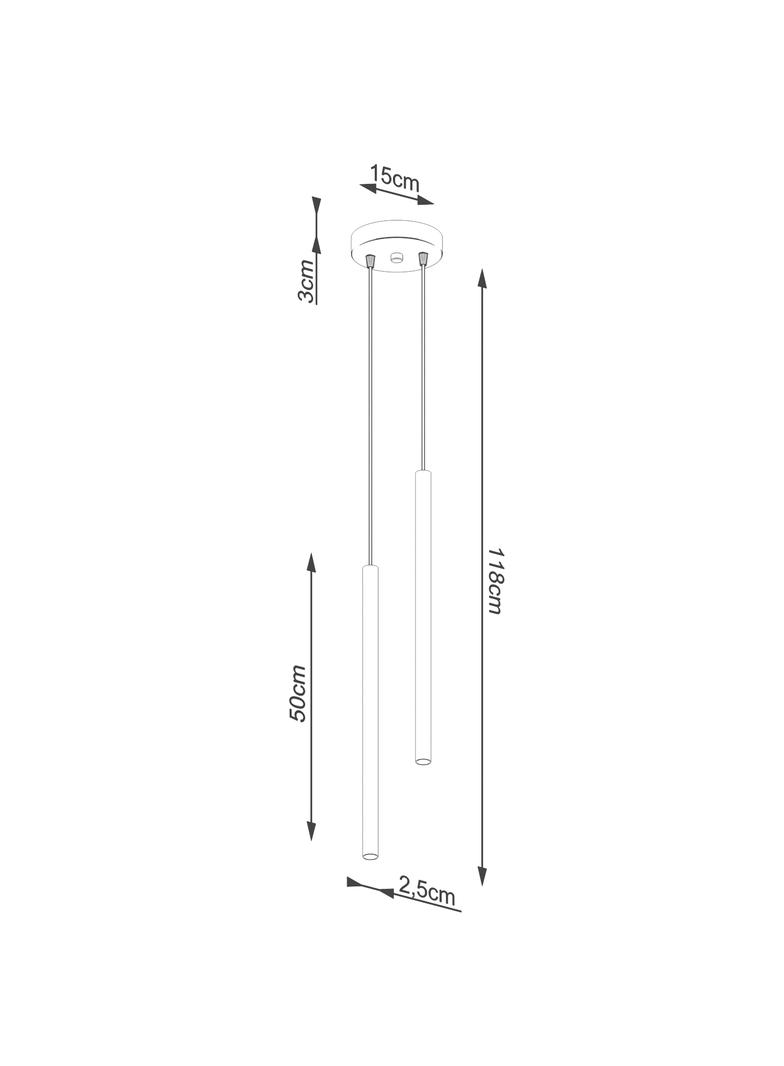 Sollux Lampa wisząca PASTELO 2 czarna SL.1304