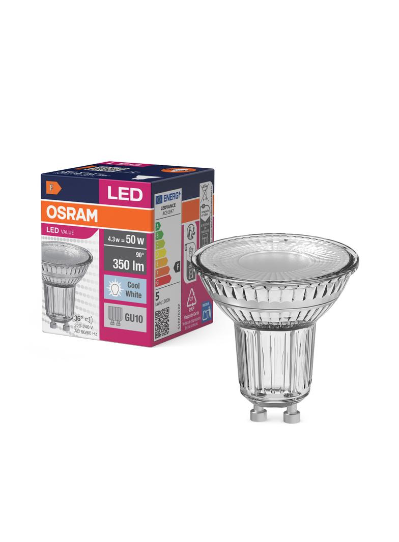 Żarówka LED VALUE PAR16 50 36st 3,6W/840 GU10 4058075055155 LEDVANCE