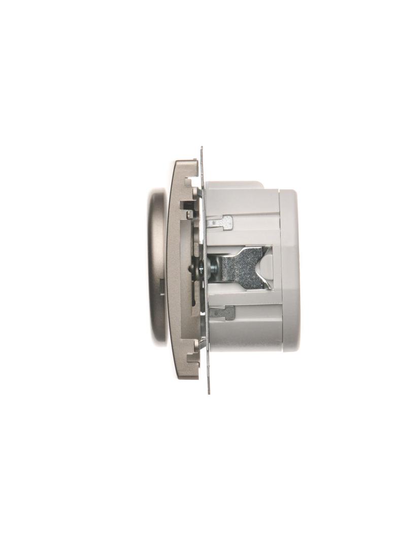 Simon Basic Ściemniacz naciskowo-obrotowy 20–500 W 230V satynowy