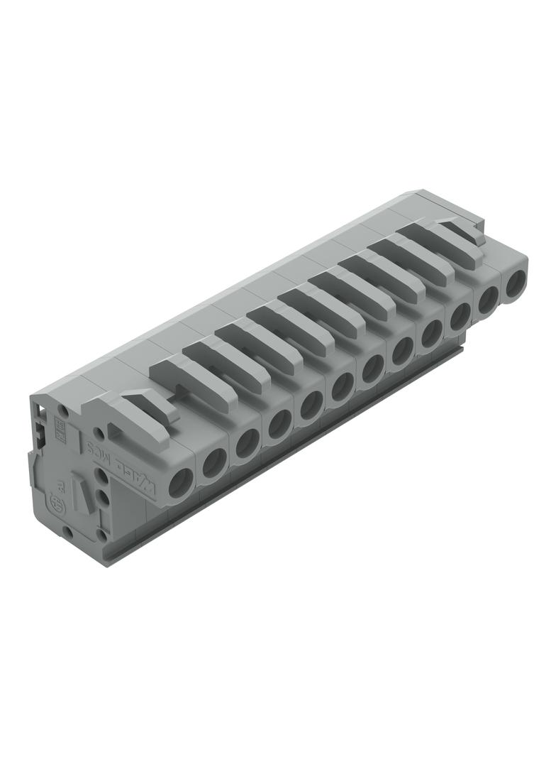 MCS-MIDI Classic gniazdo kątowe 12-bieg. szare raster 5 mm /25szt./ WAGO