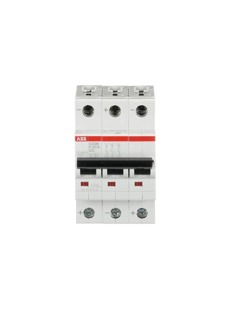 S203M-K40UC Wyłącznik nadprądowy AC/DC 10kA 3P K40A 2CDS273061R0557 ABB