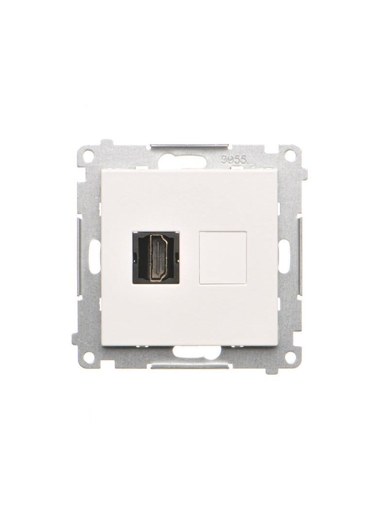 Simon 55 Gniazdo HDMI Biały mat TGHDMI.01/111 KONTAKT