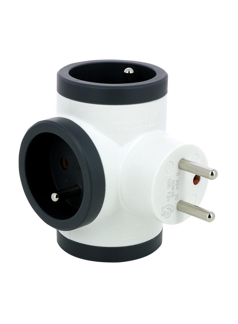 ROZGAŁĘŹNIK 3X2P+Z - BIAŁY/GRAFITOWY, Legrand