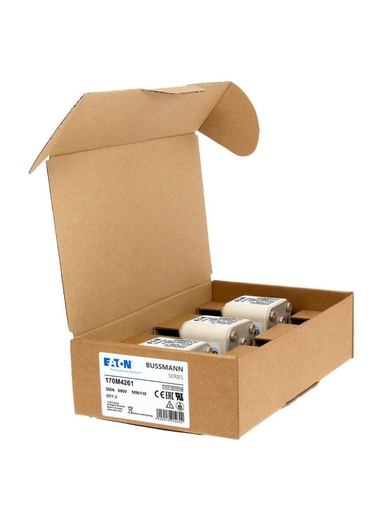 350A 690V 1KN/110 aR INDICATOR FUSE Wkładka szybka 350A AC 690V DIN 1 53x69x138 mm aR DI 170M4261 EA