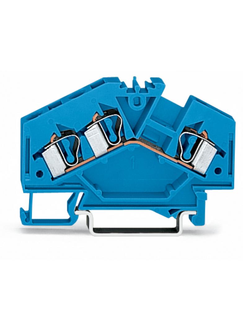 złączka 3-przewodowa 4 mm2 niebieska