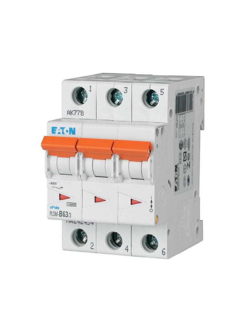 PLSM-B63/3-MW Wyłącznik nadprądowy 10kA B63A 3P  242454 EATON