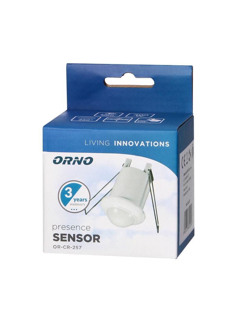 Czujnik ruchu i obecności 360st. IP20 800W do sufitów podwieszanych mini OR-CR-257 ORNO