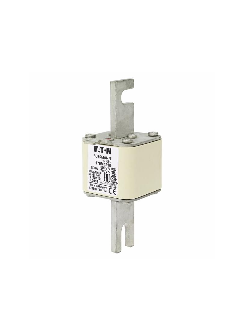 800A 690V 1TN/110 aR INDICATOR FUSE Wkładka szybka 800A AC 690V DIN 1 53x66x138 mm aR DI 170M4218 EA
