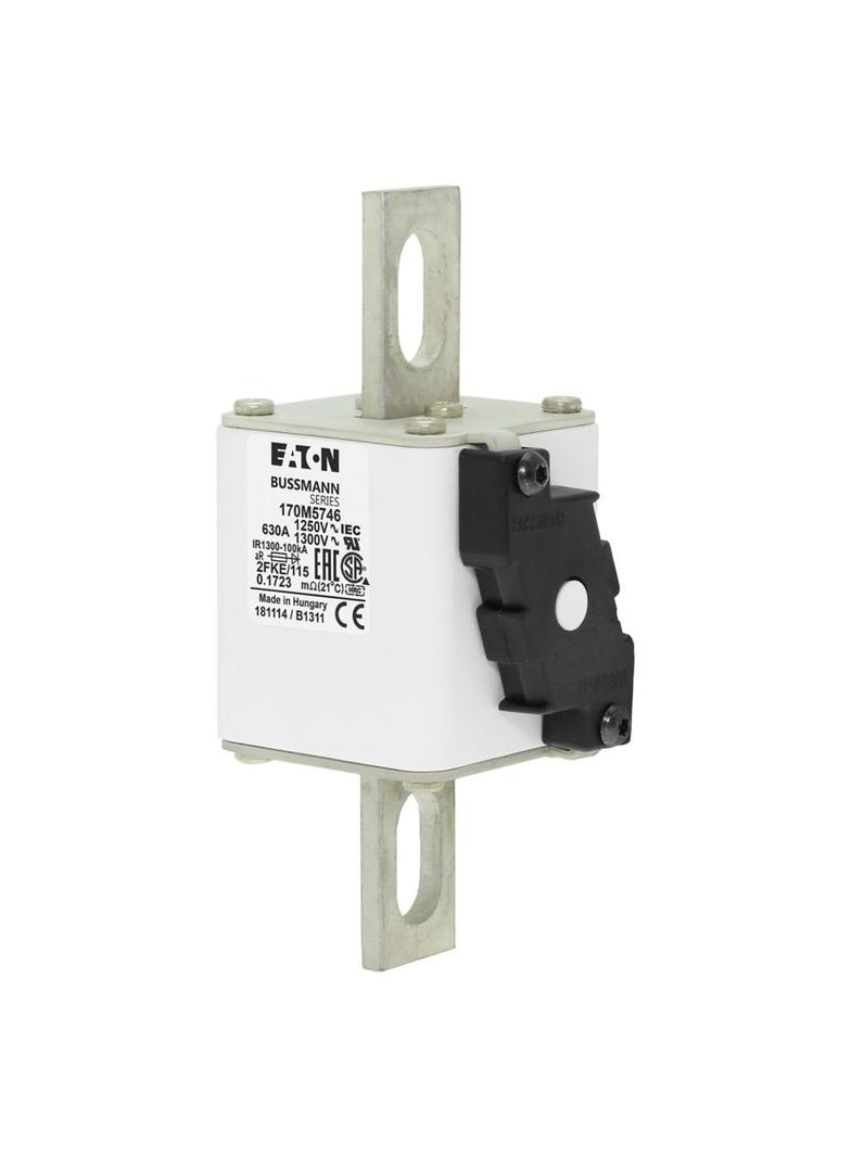 FUSE 630A 1250V 2FKE/115 AR CU Wkładka szybka 630A AC 1250V rozmiar 2 61x77x160 mm aR IEC, 170M5746