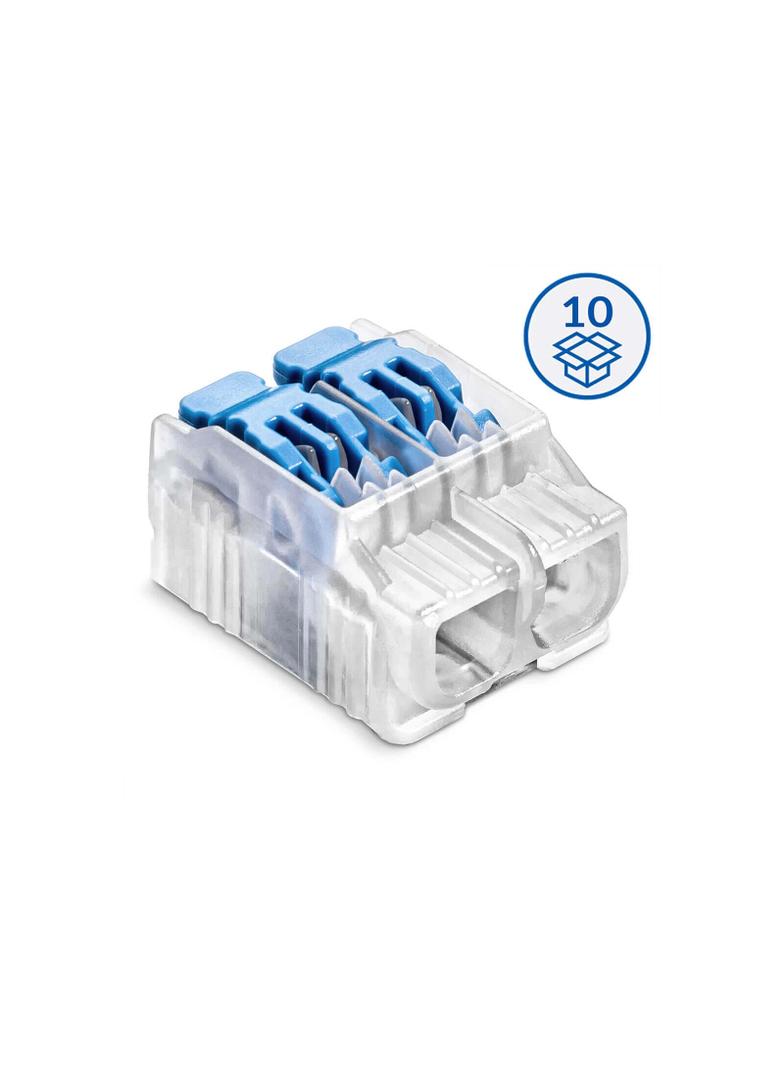 Szybkozłączka z dźwignią SCL2 B10 transparentny/niebieski (woreczek = 10 szt.)