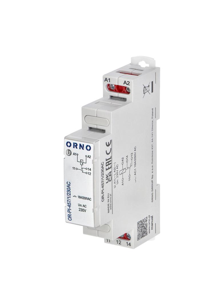 Przekaźnik instalacyjny 1P 230 VAC 16A OR-PI-457/1/230AC ORNO