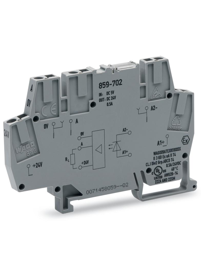 złączka z optoseparatorem 5VDC/24VDC/0,5A/25kHz