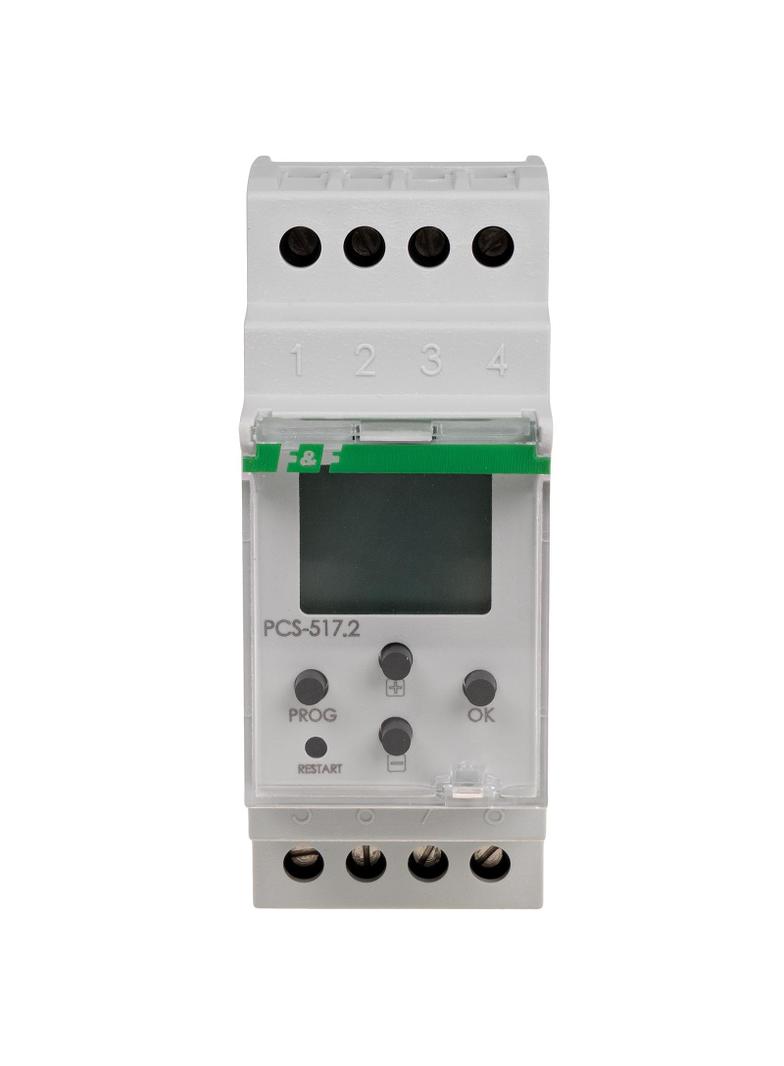 Przekaźnik czasowy 18-funkcyjny LCD styk: 1Z/R U=24-264V PCS-517 F&F