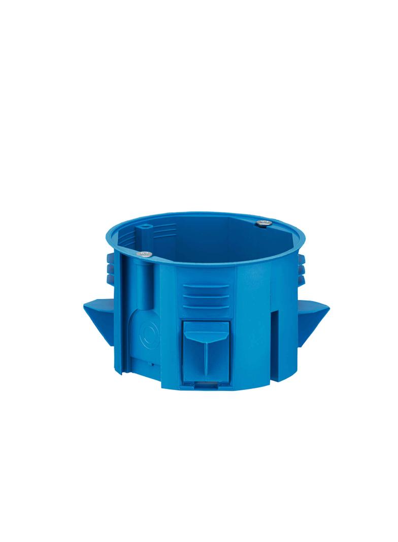 PST60 ,  Puszka inst. do ścian ze styropianem  O 60, łączona, niebieski